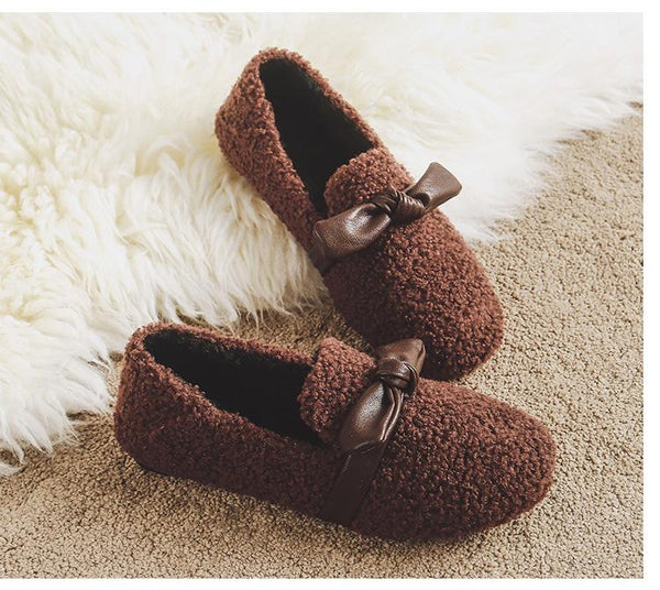 平底ラムピーズシューズ【送料無料】【代金引換】